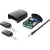 Generico KIT RICEVITORE DA ESTERNO WIRELESS 433MHz CENTRALINA + 2 TELECOMANDI MONOSTABILE BISTABILE