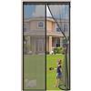 WEIZON Zanzariera Magnetica 220x240cm tenda antimosche in rete anti zanzara,chiusura magnetica dall'alto verso il basso si chiude automaticamente,mantiene l'aria fresca dentro - Nero