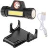 LOVIVER Faro per torcia per casco da saldatura con supporto Lampada da lavoro ricaricabile Luce forte Supporto per testa multifunzionale con visione ampia
