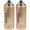 Montana Gold - Bombolette spray 2 x 400 ml, effetto oro cromato M3000