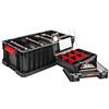 PAFEN Set Qbrick System Two - Scatola modulare + 6 organizer, cassetta per attrezzi e piccoli oggetti, con coperchio grande