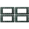 ZOREI Supporto Compatibile Con Vimar Plana, Supporto Per Scatola 502 503 504 507 (4, 4 Moduli/Posti)