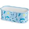gihusrzx Vasca da Bagno Pieghevole da 109,2 cm - Portatile Extra Large con Telaio in Plastica, Autoportante per Famiglie