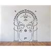 WYFCL Il Signore Degli Anelli Wall Sticker: Moria Black Lightning Door Art Wall Decal Pittura Per Interni 50 * 70 Cm