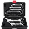 GOTOTOP Chiave a cricchetto Set 8-19mm, 12 Pezzi Testa Fissa Pezzi Metrica Combinazione Chiave con cassa di attrezzo per la riparazione di auto
