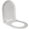 IDROTOP Copriwater per IDEAL STANDARD FIORILE LUSSO SOSPESO AVVOLGENTE TERMOINDURENTE BIANCO cerniera inox