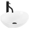 Rea - Lavabo Da Appoggio Sofia Bianco 41X34,5 cm Lavabo In Ceramica