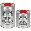 WO-WE Vernice poliuretanica per legno - estrema resistenza ai raggi UV, agenti atmosferici - non ingiallisce - finitura opaca - incolore - 1,5KG