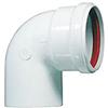 STABILE CURVA CHIUSA 90° M/F ø 80 mm PER TUBI IN ALLUMINIO BIANCO CALDAIA Stabile