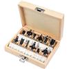 Gloriashoponline KIT 12 FRESE PANTOGRAFO DECORAZIONI LEGNO FRESA TAGLIO SCANALATURA 6 8 12 MM (Gambo 8 mm)
