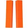 BlissfulAbode Set di 2 ganasce magnetiche per morsa, accessori essenziali per utensili da banco da lavoro e manipolazione delicata dei materiali (12,7 cm, arancione C)