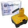 Trade-Shop Batteria agli ioni di litio 14,4 V / 4000 mAh / 58 Wh compatibile con Dewalt DE9140, DE9140-XJ, DE9141, DC733C2, DC737, DC737KL, DC757, DC757KA