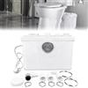 LARS360 Trituratore Maceratore sanitario pompa, 700W, 180 L/min, pompa di fecale con valvola di non ritorno integrata, adatto per cucina, WC