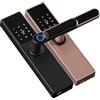 NGBFF Serratura Smart, Serratura elettronica biometrica Digital Black Smart Lock App Tuya Sblocco remoto Serratura senza chiave Serratura for impronte digitali,per camere da letto, uffici e hotel(5085,ROSE