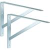ALPENSTAHL Staffa per carichi pesanti ALPENSTAHL | 2 pezzi - supporto da parete | Atena | Profondità 400 mm | Carrello per carichi pesanti zincato - grigio | Capacità di carico 300 kg | Portaripiano