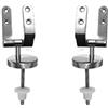ALFEO Cerniere coprivaso sedile wc copriwater di ricambio UNIVERSALI in ACCIAIO INOX (COPPIA)