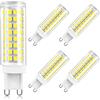 LPFWSK G9 LED Lampadina dimmerabili, 10W (equivalente alogena 80W) 1000lm Lampadine LED G9 per illuminazione domestica, angolo del fascio 360°, lampade LED G9 a risparmio energetico,Natural white,5 Pack