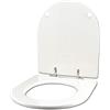 IDROTOP Copriwater per HATRIA DOLCEVITA come ORIGINALE BIANCO con cerniera a tubetto cromo