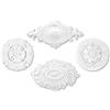 create luxury GRAND DECOR 1 rosetta di PU - Ø 60x32 cm stucco per soffitto e parete, decorazione d'interni - decorazione lampadario, molto robusto (R114)