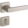 Gedotec Maniglia in alluminio per porta in acciaio inox - PUSH 1317 Ö BB - Barre colorate - Coppia di maniglie argento per porte interne - 1 Set - Maniglia per porta con materiale