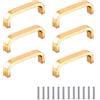 SYDARSYN 6 pezzi Maniglie per Mobili Cucina Alluminio Lega Armadio Maniglie Cassetto Maniglia Arco Maniglie per Cassetti Pomelli Porta Maniglie Distanza del foro 64 mm