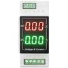 EWWFGUR Tipo su guida DIN Display digitale CC 100 V Voltmetro 20 A Amperometro 50 A Misuratore digitale integrato 1000 V(DC0-60V 50A)