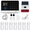 HUXGO, HXA003 Sistema di allarme wireless con 7 sensori di movimento e una seconda sirena wireless, Moduli: WiFi + GSM 4G, applicazione TUYA Smart, controllo del telefono, SMS, lingua italiana