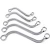 TANIASHOP Set 5 Chiavi Combinate Doppia Testa Poligonali Tipo S fisse ad anello poligonali 10 a 19mm Set di chiavi metriche