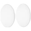 Homoyoyo 2 Pezzi Accessori per plafoniere paralume lampadario di ricambio globi ventilatore da soffitto Plafoniera a soffitto a LED tonalità leggera a pvc bianca
