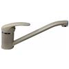 vetrine inrete Vetrineinrete® Rubinetto per lavello da cucina a canna bassa miscelatore per lavandino orientabile 360° di rotazione monocomando girevole fragranite M72