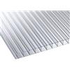 DECOR ITALY Lastra Policarbonato Alveolare Exolon 3000x1050 mm Spessore 4 mm 2 Pareti Trasparente