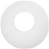 DECOMELODY Paralume in Vetro Satinato Retro per Lampadario E27, Bianco | Doppio Foro, Bocca Piatta, 4, 4cm Sopra e 7, 5cm Sotto, per Soffitti e Lampade Sospese