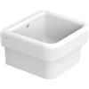 Ceramica Dolomite Vasca lavabo a parete in ceramica bianca modello persia, con troppopieno, cm 42x38