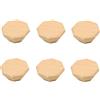 SANCHAKOU Pomello Per Armadio 6 Maniglie Poligonali In Legno Massello Per Cassettiere Per Mobili Maniglie In Legno A Foro Singolo Faggio Ottagonale 42 Mm