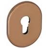 SACAR DUE SRL Bocchetta per blindate foro yale in ottone bronzato 80 x 60 mm