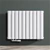 Mai & Mai Radiatore Verticale da Bagno 77x60cm, Due Strati, Bianco | Radiatore Scaldasalviette Termoarredo Scalda Portasciugamani da Parete e Pavimento in Acciaio, FV