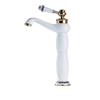 BiaoTeng Rubinetto Bagno Lavabo Bianco Rubinetto Lavandino Bagno Ottone Rubinetteria Bagno Bianco Rubinetti Per Bagno Bianco applica a bagno,Bianco B