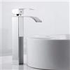 Your's Bath Rubinetto Bagno Lavabo Cascata Alto MIscelatore Bagno Alto a Cascata con Acqua Calda e Fredda in Ottone (AGENTO)