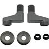Sandyseptember Convertitore per rubinetto doccia in rame con distanza angolare regolabile 8-12 cm per vasca da bagno adattatore G1/2 G3/4 (nero)