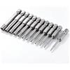 HERCHR Set Inserti Torx per Avvitatore, 12 Pezzi Punte a Stella di Sicurezza Resistenti alla Manomissione con Gambo da 1/4 di pollice da 50 mm Punte Torx di Sicurezza in Acciaio S2 (T5-T40)