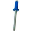 FAR 50 RIVETTI A STRAPPO IN ALLUMINIO AZZURRO PER TARGHE AUTO Ø 4,8 x 12 mm