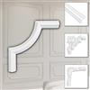 HEXIM Stucco decorativo in HDPS/PU bianco - Cornice in stucco decorazione da parete cornice per quadri - HCR listelli da parete (2 pezzi HCR518-1) cassette da parete telaio in stucco rivestimento a