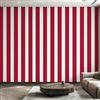 Generico Carta da Parati Righe Rosse Bianco, Fotomurale Moderne Righe per Camera da Letto Decorazioni Parete, Carta Parati Effetto Decorativi Wallpaper, 200 x 140 cm D&O161