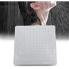 lyrlody Soffione Doccia a Pioggia, Soffione a Pioggia Ultrasottile, Doccia Fisso Grande Quadrato, 30 x 30 cm, con ugelli anticalcare