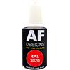 Alex Flittner Designs Pennarello RAL 3020 ROSSO TRAFFICO lucido 20ml Penna di riparazione Acrilico Retouche Vernice di riparazione Legno Metallo Mobili Bagno