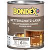 Bondex Protezione dalle intemperie Lasur Teak 0,75 l per 9 m² | antigoccia e spruzzatura | eccellente protezione dai raggi UV | applicazione sicura a partire da 2 °C | opaca | smalto resistente alle