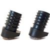OL 4 piedini per sedia con feltro e protezione impilabile, per gambe tonde inclinate con tubo spessore parete 1,5-2 mm