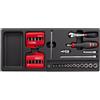 USAG 519/613AEB - Assortimento con cricchetto, bussole ed inserti (41 pz) 05190778