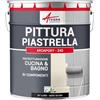 ARCANE INDUSTRIES Vernice per piastrelle bagno e cucina - ARCAPOXY PIASTRELLE - 2,5 kg (fino a 25 m² in 2 strati) Nero intenso RAL 9005
