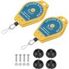 QUARKZMAN Retrattile Molla Bilanciatore 1,1-3,3 Libbre (0,5-1,5 Kg) Attrezzo Supporto Appeso Attrezzatura con Raccordo Accessorio per Linei Assemblaggio Blu 2pz